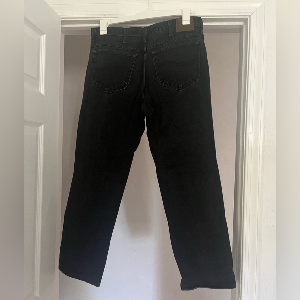 Black‎ Lee Straight Leg Jeans, size 36/29 - Picture 2 of 6